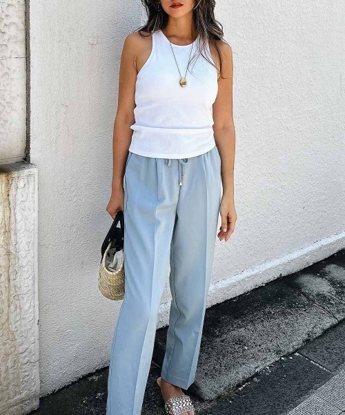 esutoreja（エストレジャ）の「アメリカンスリーブタンクトップ（タンクトップ・レディース・イエロー/ブラック/ホワイト・FREE）」の5枚目の写真