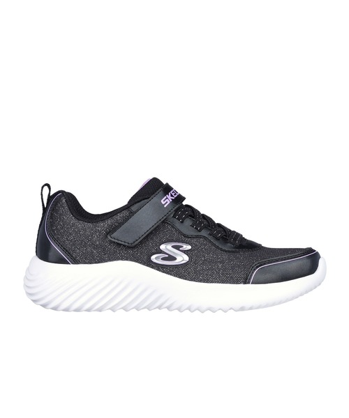 SKECHERS(スケッチャーズ)の「SKECHERS BOUNDER - GIRLY GROOVE / スケッチャーズ バウンダー - ガーリー グルーヴ(スニーカー・キッズ・ネイビー/ブラック/グレー/ライトピンク・18cm/19cm/20cm/21cm/22cm/23cm/17cm)」の6枚目の写真