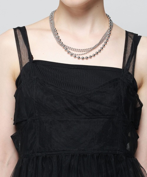 PAGEBOY（ページボーイ）の「ティアードチュールワンピース（ワンピース・レディース・ブラック/グレー系その他/ネイビー・FREE）」の16枚目の写真