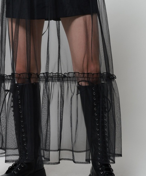 PAGEBOY（ページボーイ）の「ティアードチュールワンピース（ワンピース・レディース・ブラック/グレー系その他/ネイビー・FREE）」の18枚目の写真