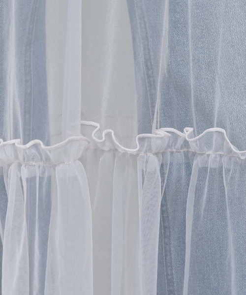 PAGEBOY（ページボーイ）の「ティアードチュールワンピース（ワンピース・レディース・ブラック/グレー系その他/ネイビー・FREE）」の21枚目の写真