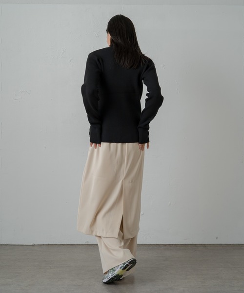 earthy（アーシー）の「サムズアップニット（ニット/セーター・レディース・ベージュ/オフホワイト/サックスブルー/ブラック・FREE）」の11枚目の写真