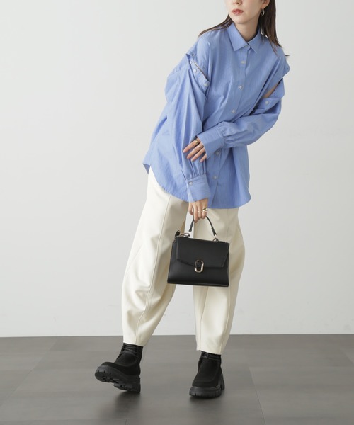 FREE'S MART（フリーズマート）の「◆アームスリットアソートシャツ（シャツ/ブラウス・レディース・ネイビー/ブラウン系その他/ブルー系その他・SMALL/MEDIUM）」の15枚目の写真