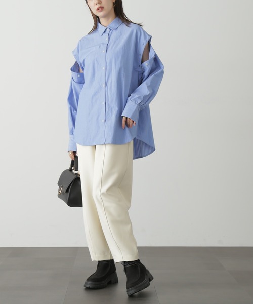 FREE'S MART（フリーズマート）の「◆アームスリットアソートシャツ（シャツ/ブラウス・レディース・ネイビー/ブラウン系その他/ブルー系その他・SMALL/MEDIUM）」の16枚目の写真