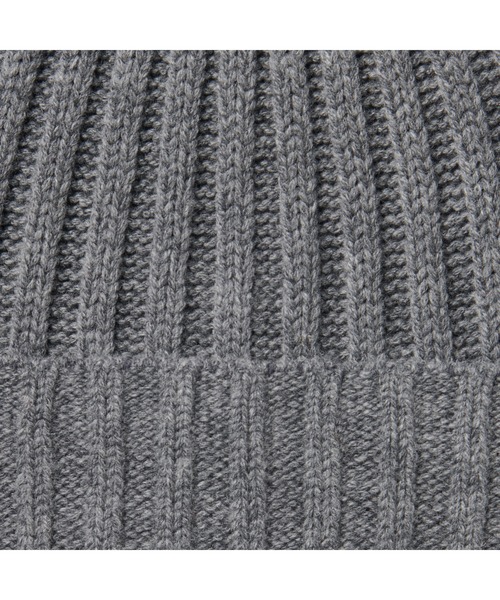 無印良品（ムジルシリョウヒン）の「チクチクをおさえた　リブ編み　ワッチ（ニットキャップ/ビーニー・レディース・ベージュ系1/グレー/ダークブラウン系/スモーキーグリーン系/イエロー系2/ブラック/レッド・55-59cm）」の19枚目の写真