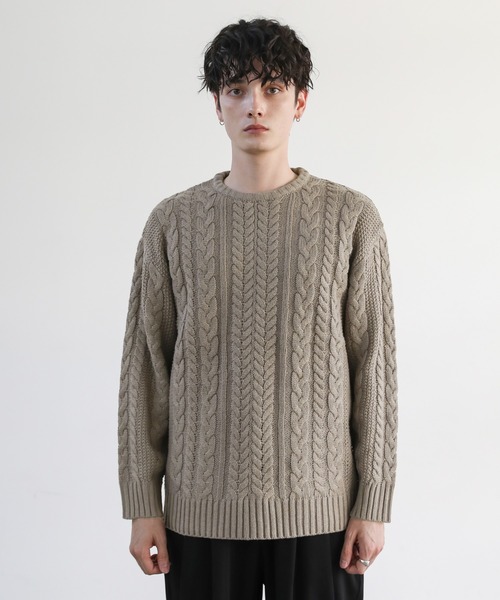 AIMÉ LEON DORE クルーネックセーター Woolrich AIME' LEON DORE Melange Crew-Neck Sweater with