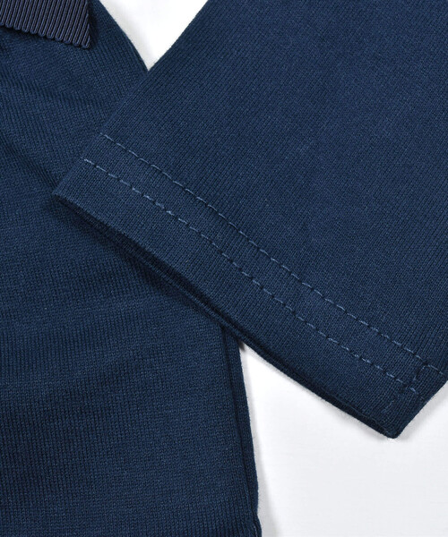 BeBe（ベベ）の「ロゴパッチ刺繍Tシャツ(80~150cm)（Tシャツ/カットソー・キッズ・パープル/ネイビー・100cm/120cm/110cm/90cm/130cm/150cm/140cm）」の12枚目の写真