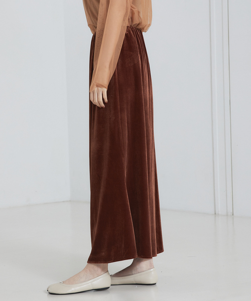 abahouse mavie(アバハウスマヴィ)の「ベロア&プリントマーメイドスカート(スカート・レディース・ダークオレンジ/チャコールグレー/ブラック/ブラウン・フリー)」の19枚目の写真