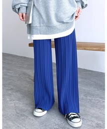 reca | 迷わず着れる！大人のセミワイドプリーツパンツ(その他パンツ)