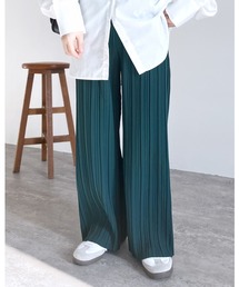 【シリーズ累計販売178,150枚突破!】迷わず着れる!大人のセミワイドプリーツパンツ
