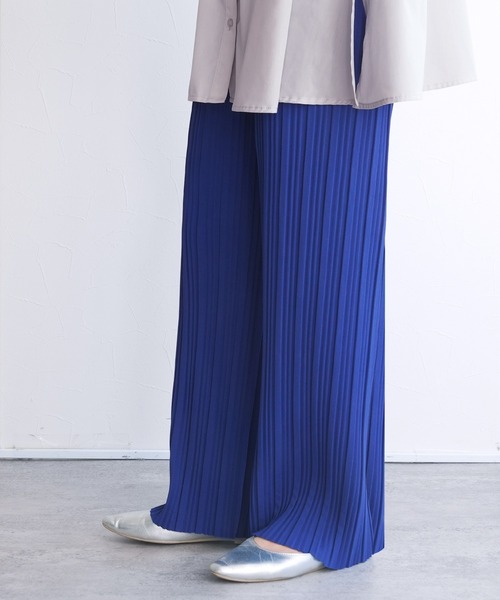 セール】迷わず着れる！大人のセミワイドプリーツパンツ（その他パンツ
