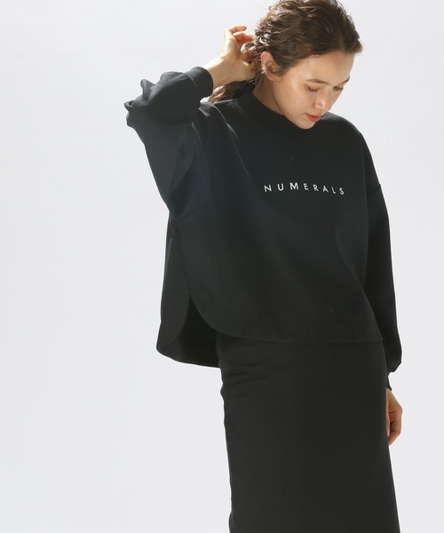 NUMERALS(ヌメラルズ)の「【Girls in NUMERALS】バックジップモックネック(スウェット・レディース・グレー/その他8/ブラック・60/75)」の4枚目の写真