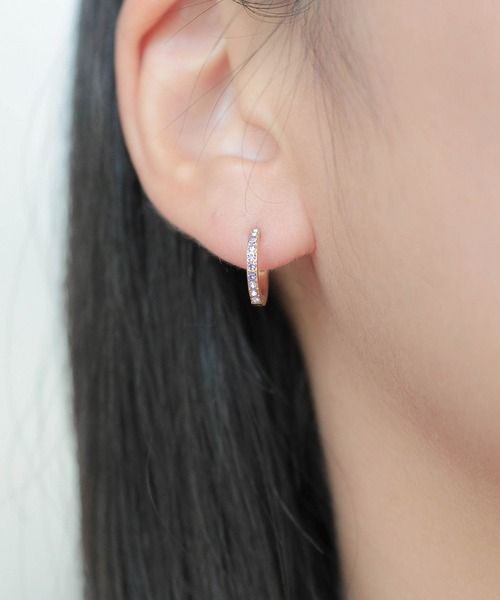 ebine(エビネ)の「金属アレルギー対応 Birthstone Hoop Pierce /サージカルステンレス(ピアス(両耳用)・レディース・その他3/その他7/その他2/その他4/その他12/その他11/その他10/その他5/その他9/その他8/その他6/その他1・FREE)」の3枚目の写真