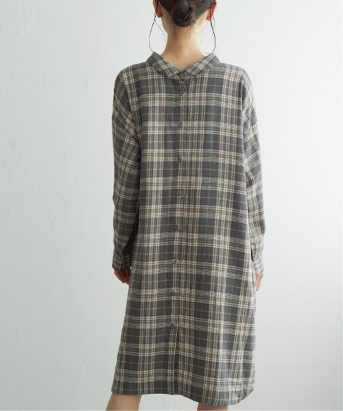 LBC（エルビーシー）の「コットンチェック3WAYワンピース（ワンピース・レディース・ベージュ/ブラック/ネイビー・L/M）」の12枚目の写真