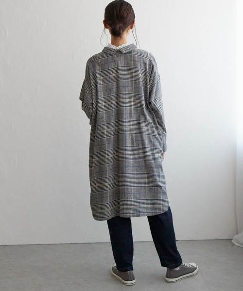 LBC（エルビーシー）の「コットンチェック3WAYワンピース（ワンピース・レディース・ベージュ/ブラック/ネイビー・L/M）」の7枚目の写真