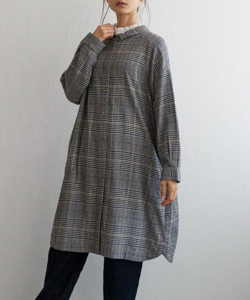 LBC（エルビーシー）の「コットンチェック3WAYワンピース（ワンピース・レディース・ベージュ/ブラック/ネイビー・L/M）」の19枚目の写真