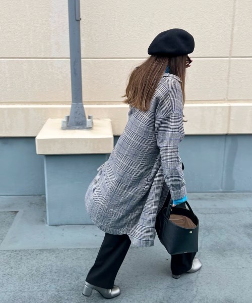 LBC（エルビーシー）の「コットンチェック3WAYワンピース（ワンピース・レディース・ベージュ/ブラック/ネイビー・L/M）」の22枚目の写真