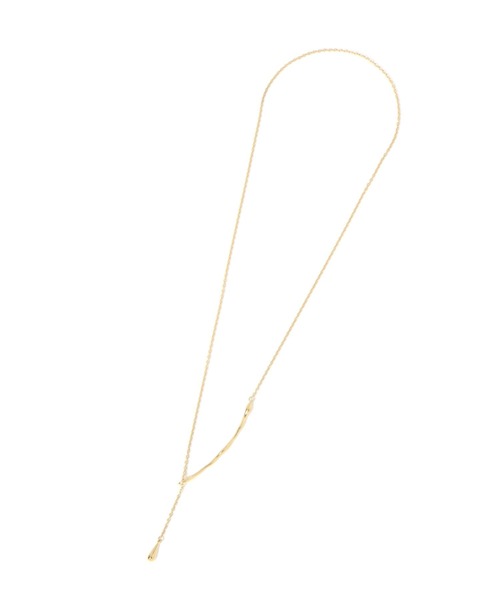 GLOBAL WORK（グローバルワーク）の「ステン変形バーY字ネックレス/976569（ネックレス・レディース・シルバー/ゴールド・FREE）」の3枚目の写真