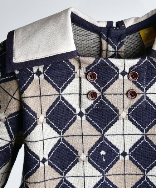 House on the hill argyle トップスとパンツセット moimoln（モイモルン）の「【セットアップ】アーガイル柄ジャガード