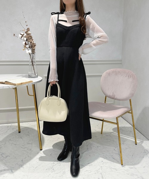apres jour(アプレジュール)の「ラメシアートップス【ZOZOTOWN限定アイテム】(シャツ/ブラウス・レディース・ピンクベージュ/ライトブルー/ブラック/イエロー/オフホワイト・フリー/X-LARGE)」の9枚目の写真