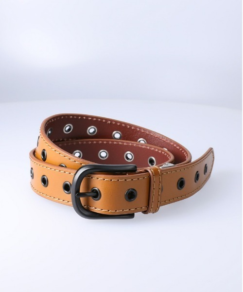 Right-on（ライトオン）の「35mmハトメベルト（ベルト・メンズ・ライトブラウン/ブラック/ブラウン・フリー）」の3枚目の写真