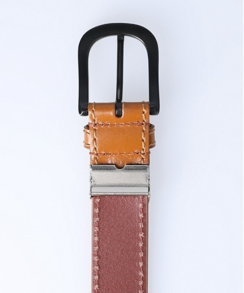 Right-on（ライトオン）の「35mmハトメベルト（ベルト・メンズ・ライトブラウン/ブラック/ブラウン・フリー）」の6枚目の写真