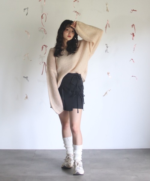 muguet ニット　アイボリー muguet（ミュゲ）の「pointe mohair knit cardigan
