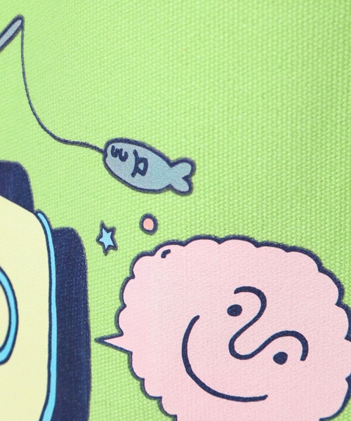 ALAND（エーランド）の「REDFISH（レッドフィッシュ）×ALAND／グラフィックトート（トートバッグ・レディース・ホワイト/グリーン/ピンク・FREE）」の16枚目の写真