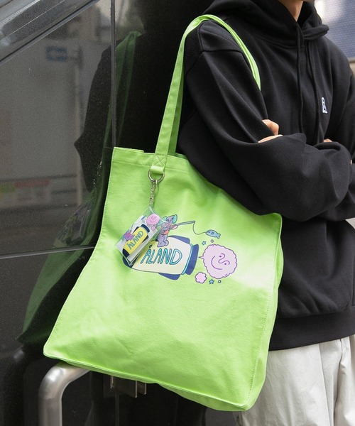 ALAND（エーランド）の「REDFISH（レッドフィッシュ）×ALAND／グラフィックトート（トートバッグ・レディース・ホワイト/グリーン/ピンク・FREE）」の18枚目の写真
