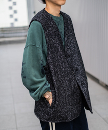 EDIFICE LA BOUCLE | 【LA BOUCLE / ラブ―クル】リングツイード ベスト(その他アウター)