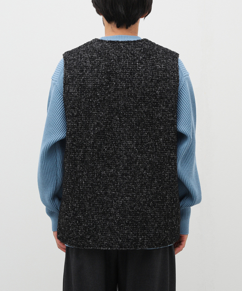 EDIFICE LA BOUCLE（エディフィスラブークル）の「【LA BOUCLE / ラブ―クル】リングツイード ベスト（その他アウター・メンズ・ブラック・FREE）」の11枚目の写真
