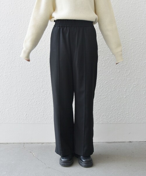 SHIPS any（シップス エニィ）の「SHIPS any:〈手洗い可能〉ストレッチ イージー ピンタック ワイド パンツ（その他パンツ・レディース・グレー/ブラック/ナチュラル・36/40/38）」の22枚目の写真