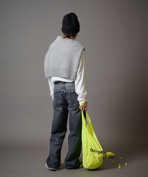 FRAMeWORK（フレームワーク）の「【OUT OF FRAMe】SMILE ECO BAG（エコバッグ/サブバッグ・レディース・ブラック/シルバー/イエロー・FREE）」の13枚目の写真