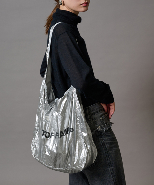 FRAMeWORK（フレームワーク）の「【OUT OF FRAMe】SMILE ECO BAG（エコバッグ/サブバッグ・レディース・ブラック/シルバー/イエロー・FREE）」の16枚目の写真