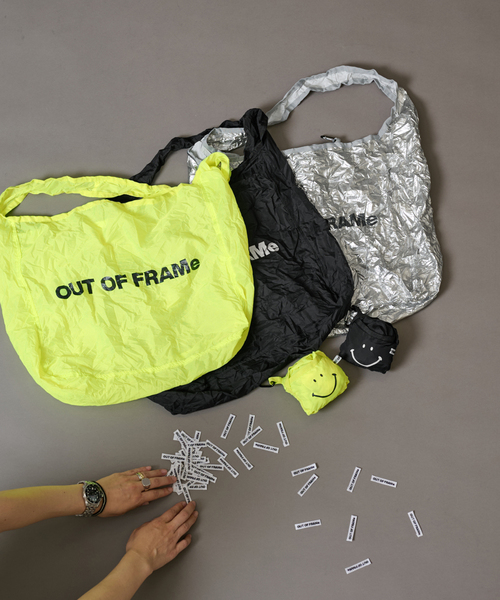 FRAMeWORK（フレームワーク）の「【OUT OF FRAMe】SMILE ECO BAG（エコバッグ/サブバッグ・レディース・ブラック/シルバー/イエロー・FREE）」の19枚目の写真