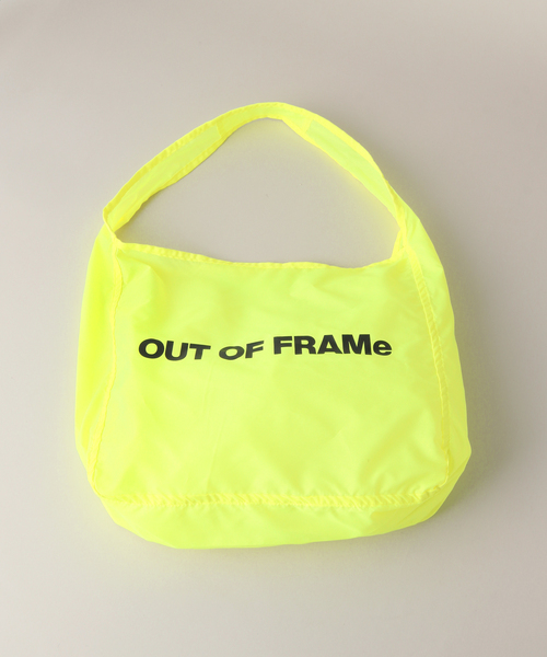 FRAMeWORK（フレームワーク）の「【OUT OF FRAMe】SMILE ECO BAG（エコバッグ/サブバッグ・レディース・ブラック/シルバー/イエロー・FREE）」の6枚目の写真