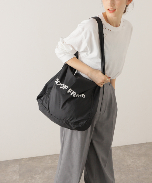 FRAMeWORK（フレームワーク）の「【OUT OF FRAMe】SMILE ECO BAG（エコバッグ/サブバッグ・レディース・ブラック/シルバー/イエロー・FREE）」の10枚目の写真