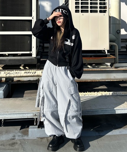 SPINNS（スピンズ）の「MARCHロゴ シングルビーニー（ニットキャップ/ビーニー・レディース・ブラック/グレー/カーキ/ワイン/ホワイト・ONESIZE）」の11枚目の写真