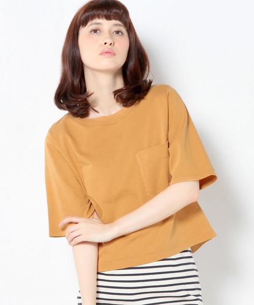 Another Edition（アナザーエディション）の「ショートTシャツ/AEBC SHORT T◆（Tシャツ/カットソー・レディース・ホワイト/マスタード/ライトブルー/ネイビー・フリー）」の22枚目の写真