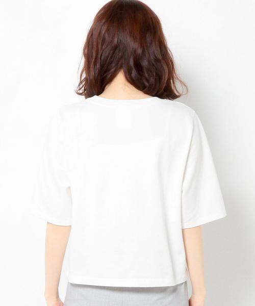 Another Edition（アナザーエディション）の「ショートTシャツ/AEBC SHORT T◆（Tシャツ/カットソー・レディース・ホワイト/マスタード/ライトブルー/ネイビー・フリー）」の7枚目の写真