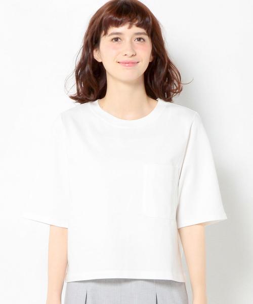 Another Edition（アナザーエディション）の「ショートTシャツ/AEBC SHORT T◆（Tシャツ/カットソー・レディース・ホワイト/マスタード/ライトブルー/ネイビー・フリー）」の8枚目の写真