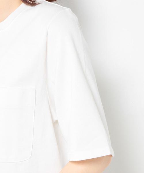 Another Edition（アナザーエディション）の「ショートTシャツ/AEBC SHORT T◆（Tシャツ/カットソー・レディース・ホワイト/マスタード/ライトブルー/ネイビー・フリー）」の11枚目の写真