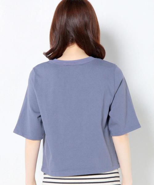 Another Edition（アナザーエディション）の「ショートTシャツ/AEBC SHORT T◆（Tシャツ/カットソー・レディース・ホワイト/マスタード/ライトブルー/ネイビー・フリー）」の15枚目の写真