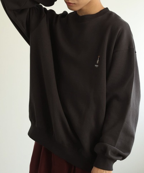 SENSE OF PLACE by URBAN RESEARCH（センスオブプレイスバイアーバンリサーチ）の「『別注』TeddyBear×SENSE OF PLACE　テディベアウラキモウスウェット（スウェット・メンズ・オートミール/ブルー/チャコールグレー/レッド/グリーン・MEDIUM/LARGE）」の2枚目の写真
