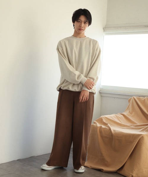 SENSE OF PLACE by URBAN RESEARCH（センスオブプレイスバイアーバンリサーチ）の「『別注』TeddyBear×SENSE OF PLACE　テディベアウラキモウスウェット（スウェット・メンズ・オートミール/ブルー/チャコールグレー/レッド/グリーン・MEDIUM/LARGE）」の10枚目の写真