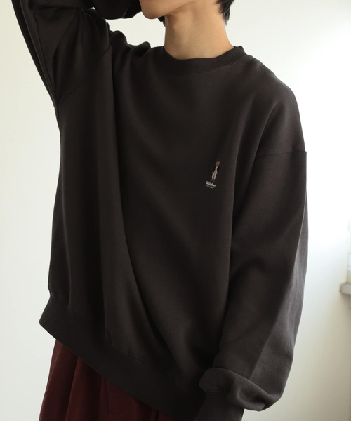 SENSE OF PLACE by URBAN RESEARCH（センスオブプレイスバイアーバンリサーチ）の「『別注』TeddyBear×SENSE OF PLACE　テディベアウラキモウスウェット（スウェット・メンズ・オートミール/ブルー/チャコールグレー/レッド/グリーン・MEDIUM/LARGE）」の13枚目の写真