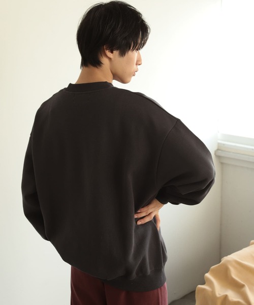 SENSE OF PLACE by URBAN RESEARCH（センスオブプレイスバイアーバンリサーチ）の「『別注』TeddyBear×SENSE OF PLACE　テディベアウラキモウスウェット（スウェット・メンズ・オートミール/ブルー/チャコールグレー/レッド/グリーン・MEDIUM/LARGE）」の16枚目の写真