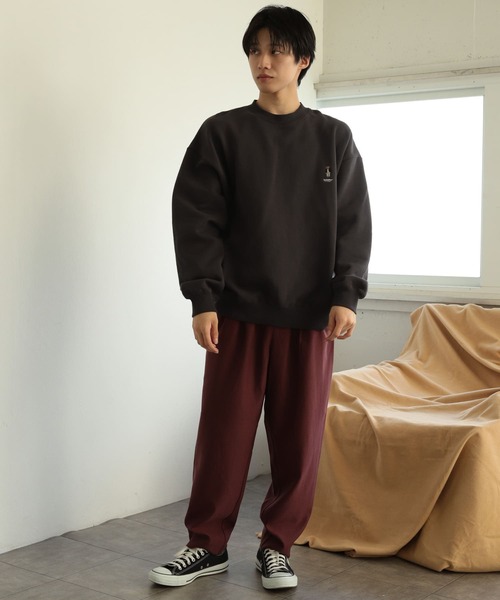 SENSE OF PLACE by URBAN RESEARCH（センスオブプレイスバイアーバンリサーチ）の「『別注』TeddyBear×SENSE OF PLACE　テディベアウラキモウスウェット（スウェット・メンズ・オートミール/ブルー/チャコールグレー/レッド/グリーン・MEDIUM/LARGE）」の18枚目の写真