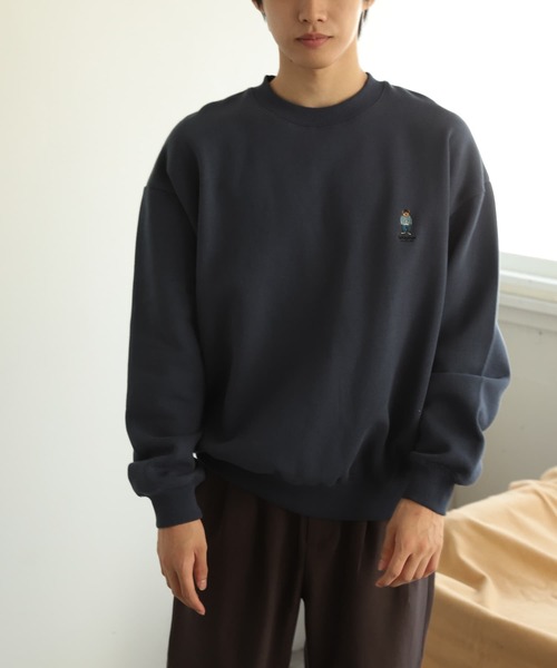 SENSE OF PLACE by URBAN RESEARCH（センスオブプレイスバイアーバンリサーチ）の「『別注』TeddyBear×SENSE OF PLACE　テディベアウラキモウスウェット（スウェット・メンズ・オートミール/ブルー/チャコールグレー/レッド/グリーン・MEDIUM/LARGE）」の20枚目の写真