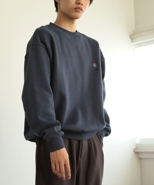 SENSE OF PLACE by URBAN RESEARCH（センスオブプレイスバイアーバンリサーチ）の「『別注』TeddyBear×SENSE OF PLACE　テディベアウラキモウスウェット（スウェット・メンズ・オートミール/ブルー/チャコールグレー/レッド/グリーン・MEDIUM/LARGE）」の21枚目の写真
